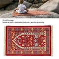 thumbnail image 4 of Premium Chenille Tassel Pilgrimage Blanket - Comfortable, Cozy, Versatile Usage, With Carrying Bag, For Meditation, 4 of 8
