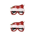 thumbnail image 4 of Becaristey Lunettes de Noël Funky Lunettes Décoratives pour Rassemblement Festif Spécial Multicolore Rouge Anglais 2 Ensembles, 4 of 6