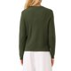 thumbnail image 3 of Suéter de cardigan de botón para mujer INSPIRE CHIC, cuello redondo, de manga larga, tejido acanalado, chaqueta L color verde militar, 3 of 5
