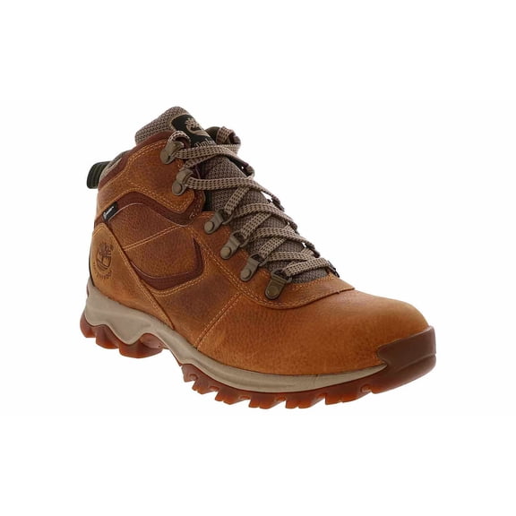 Timberland Mt Maddsen Mid Waterproof Hiking Boots for Men Anti Fatigue Eva Cushioning Durable Leather Traction Rubber Outsole Trail Support