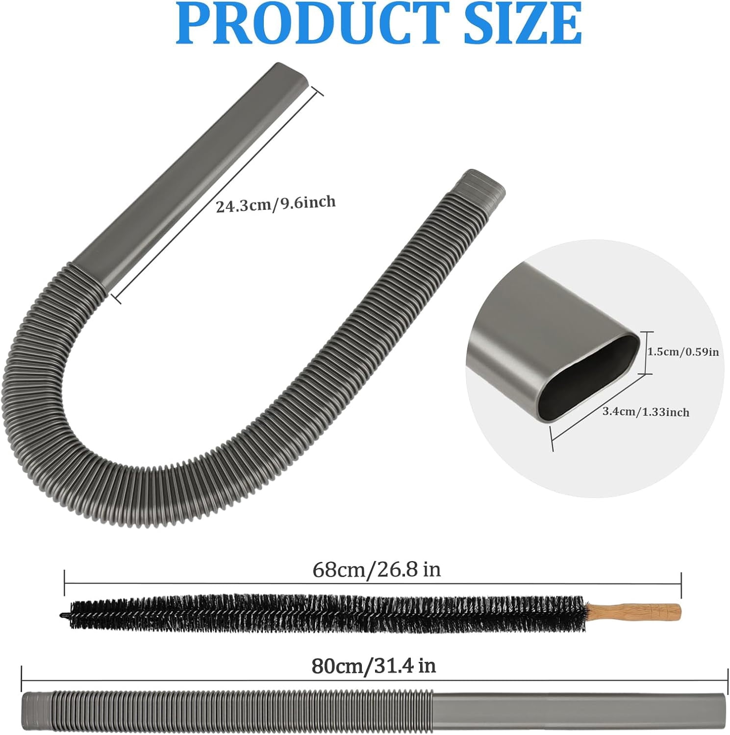 Dryer Vent Cleaner Kit and Attachment Brush Bundle for Dy*son Gen 5 V15 V12 V11 V10 V7 V8 Absolute Detect Cyclone Fluffy Mattress Outsize Vacuum Cleaner Accessories Kit Replacement Tools