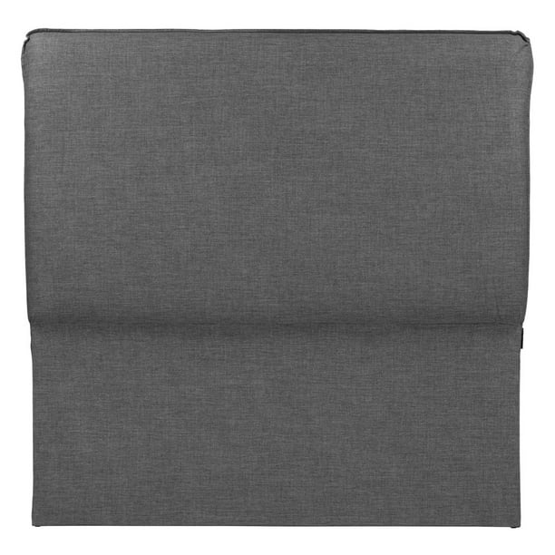 Cabecera Matrimonial Split Gris Oscuro