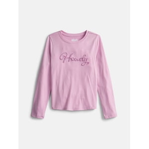 Wonder Nation Girls Embellished Long-Sleeve Tee