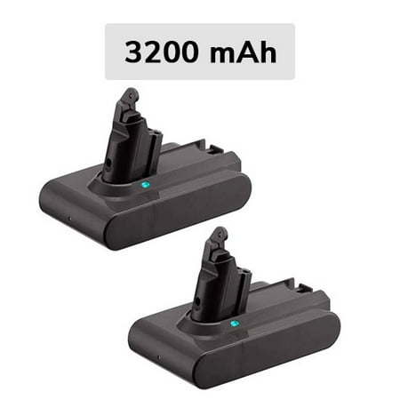 Dyson V6 Battery Replacement V6 Absolute, V6 Animal Series Vac 3200Mah (2 Pack)