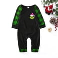 thumbnail image 2 of Conjuntos de pijamas navideños familiares a juego Grinch 2024, pijama de Grinch con parte superior y pantalones de pijama a cuadros, pijama de Grinch para niños y adultos para la familia, 3 Meses, 2 of 4