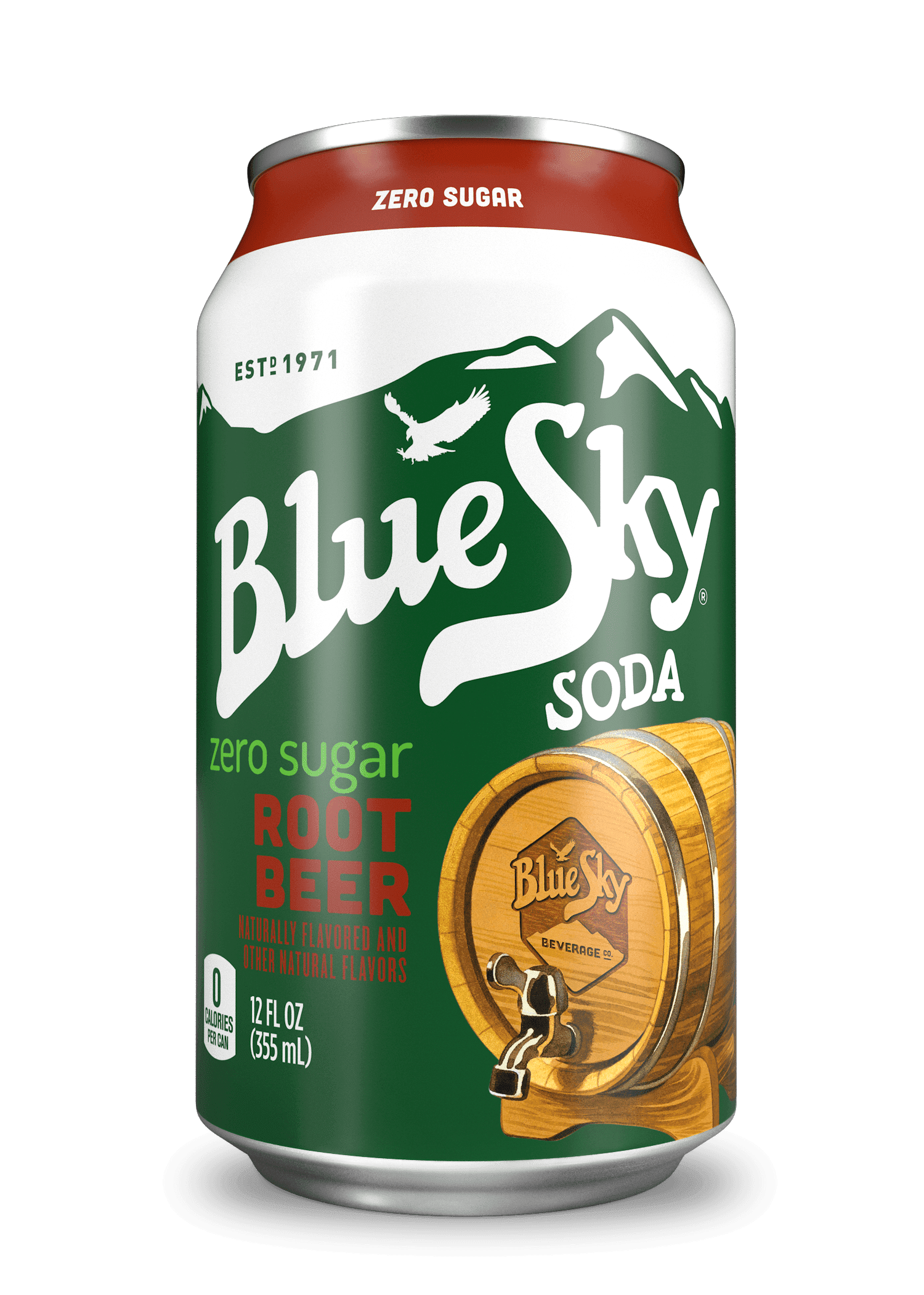 Blue Sky Zero Creamy Root Beer, 12 Fl Oz