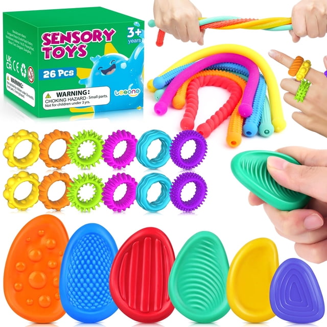 Fidget Sensory Toys LESONG, paquete de 26 unidades, para niños con autismo