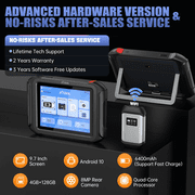 XTOOL D9S Professional All System Diagnostic Tool Bidirectional OBD2 Scanner Bluetooth, Topology Mapping, Key Fob Pr0grammer, AI-Assisted, ECU Cod-ing, PMI, 45+ Resets, FCA, 3-Year Update