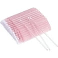 thumbnail image 1 of 100Pcs Disposable Micro Brushes, Lightweight Micro Applicator Brushes, Crystal Pink Micro Brushes Disposable, Micro Lash Applicator for Cleanning or Make-up (Crystal Pink), 1 of 5