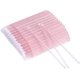 thumbnail image 1 of 100Pcs Disposable Micro Brushes, Lightweight Micro Applicator Brushes, Crystal Pink Micro Brushes Disposable, Micro Lash Applicator for Cleanning or Make-up (Crystal Pink), 1 of 5