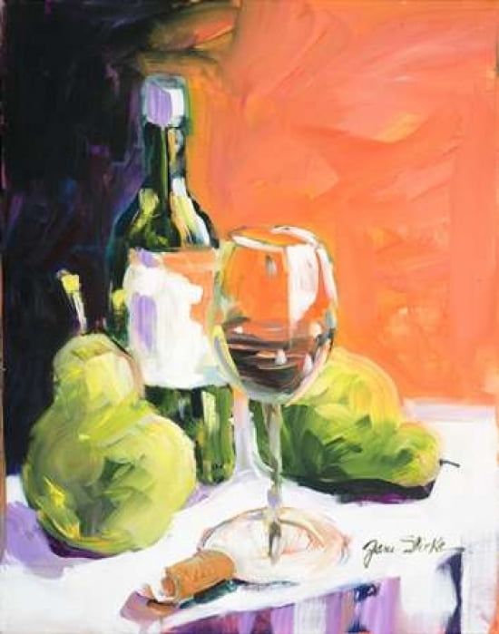 Pear Wine Canvas Art - Jane Slivka ()