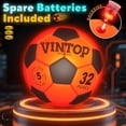 thumbnail image 3 of WIDELAND Light Up Soccer Ball - Glow in The Dark LED Soccer Balls Size 5 with Pre-Installed Batteries, Indoor Outdoor Night Sports Toys, Perfect Soccer Gifts for Boys Teens Kids Ages 8-12+, 3 of 7