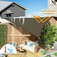 thumbnail image 5 of Jane Stone Sun Shade Sail Canopy 14'X14'X14'Customized Triangle Shade Cloth Canopy Tent for Outdoor UV Protection，Mocha, 5 of 6