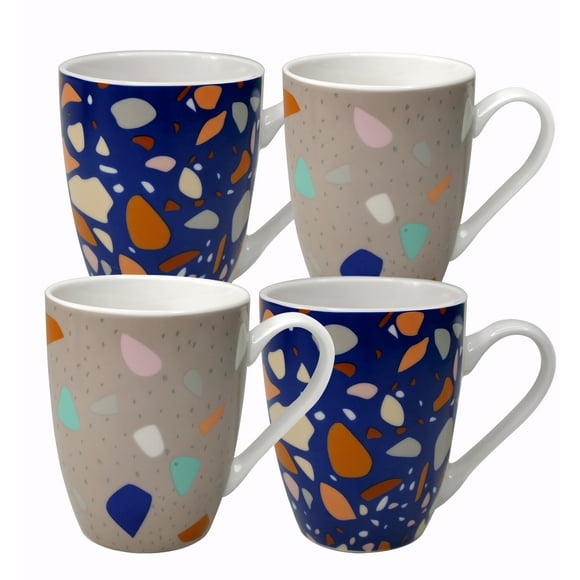 Cavepop Tasses à Café Mosaïque - Ensemble de 4