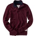 thumbnail image 1 of Aeropostale suéter henley de 3 botones para hombre, rojo, extragrande, 1 of 1