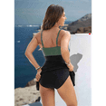 thumbnail image 5 of Women'S Swimsuit Tight Fit Backless Black+Green XL, 5 of 6