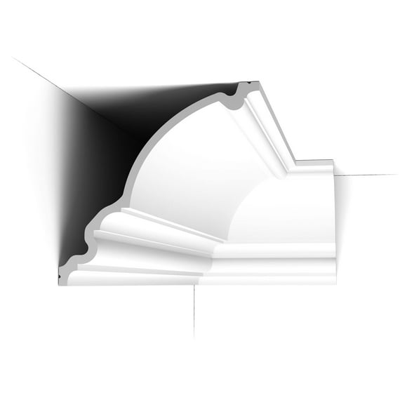 Orac Decor C336 | Purotouch High Density Polyurethane Foam Crown Moulding | Primed White | 14-3/4in Face x 78in Long