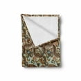 thumbnail image 2 of Paisley Soft Flannel Fleece Throw Blanket, Flower Blossoms in Style Pattern Antique Swirled Design, Cozy Plush for Indoor and Outdoor Use, 50" x 60", Multicolor, by Ambesonne, 2 of 6