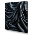 thumbnail image 2 of Designart "Noir Curves in Silk Fractal Patterns I" Geometric Canvas Wall Art - Modern Black Abstract Fractal Hallway Wall Art Decor, 2 of 6