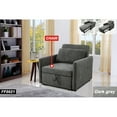 thumbnail image 5 of DOMETOUR Futon Chair Bed Convertible Sleeper Sofa, 3-in-1 Pull Out Sleeper Chair Beds Sofa Bed, Armchair Bed Sleeper for Living Room, Office, Apartment (Dark Grey Lint), 5 of 5