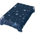 thumbnail image 5 of SKYSONIC Christmas Snowflake Tablecloth Waterproof Washable Polyester Square Table Cover Durable Tablecloth for Kitchen Dining Table Party Decor (54 X 54 Inch), 5 of 7