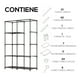 thumbnail image 4 of Closet Organizador de Ropa | Armario Armable | Ropero Portátil Amplio | Acero Inoxidable | Tela Impermeable, 4 of 5