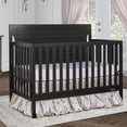 thumbnail image 5 of Nursery Bundle, Dream On Me Cape Cod 5 in 1 Convertible in Black and Crib & Toddler Mattress Bundle, 5 of 9