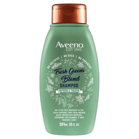 AVEENO, Fresh Greens Blend Shampoo Refresh & Thicken 12 oz (Pack of 2)