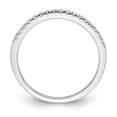thumbnail image 2 of Solid 14k White Gold Diamond Wedding Band Ring Size 9 (.17 cttw.), 2 of 5