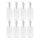 thumbnail image 1 of GOOHOCHY Juego de 8 botellas con bomba, vacías y rellenables, para aceites esenciales, líquidos y cosméticos (botella transparente + cabezal de bomba blanco)., 1 of 8