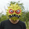 thumbnail image 3 of Máscara de Halloween Fiesta Cubierta de la cara Forma Cubierta de la cabeza Accesorios decorativos de cosplay de miedo Suministros de fiesta de disfra amarillo Zulema Cubierta de disfraz de Halloween, 3 of 8