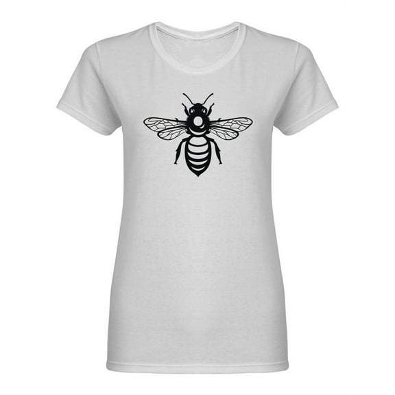 Honey Bee Sketch Shaped T-Shirt Women -Image by Shutterstock, Female x-Large