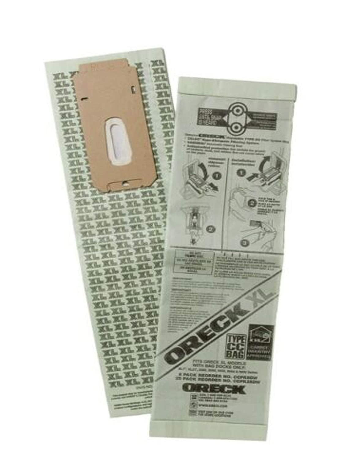 Oreck Upright Vacuum Cleaner Bags for Oreck XL Bag Dock XL5, XL7 & XL21 (8 Pack)