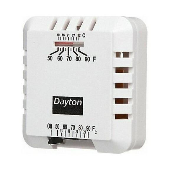 Dayton Low Voltage Thermostat, Hardwired, 24VAC 4PU51