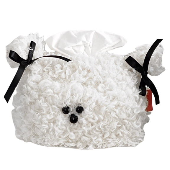Plush Dog Tissue Holder Unique Tissue Dispenser for Car Bedroom Accessory