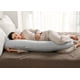 thumbnail image 3 of Almohada de embarazo Momcozy en forma de U para todo el cuerpo, algodón gris Hatha, 3 of 8