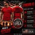 thumbnail image 4 of Wild Bobby RED Friday US Shirt Remember Everyone Deployed Flag Sleeve Print Unisex Men Tee, 4 of 7