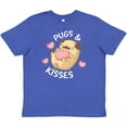 thumbnail image 3 of Inktastic Valentines Day Pugs and Kisses with Pink Hearts Youth T-Shirt, 3 of 5