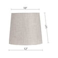thumbnail image 6 of Simplee Adesso Beige Fabric Uno Lamp Shade, 11"H x 12"D, Transitional, Adult Office Or Dorm Room Use, 6 of 7
