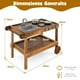 thumbnail image 3 of Costway Juego de Cocina de Barro para Niños de 3-7 Años con 2 Ruedas Rodantes Manija de Empuje Grifo Giratorio Fregadero Extraíble Natural, 3 of 9
