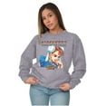 thumbnail image 3 of Chun Li Strong Feminist Girl Power Women Crewneck Sweatshirt Brisco Brands S, 3 of 6