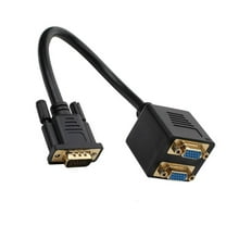 VGA to VGA Splitter 1 Input 2Output 1080P Double Monitor Adapter 25cm Cable