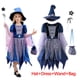 thumbnail image 4 of Disfraz de Halloween para niñas, vestido de bruja, fantasma, novia, vampiro, fantasma, murciélago, rojo, traje con capucha, Cosplay para niños, ropa de fiesta de Carnaval, 4 of 5