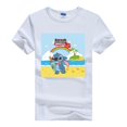 thumbnail image 1 of Disney-camisetas con estampado de Lilo & Stitch para mujer, blusa blanca Kawaii, blusas holgadas de manga corta, 1 of 4