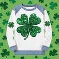 thumbnail image 5 of TaTaai Women's St. Patrick's Day Long Sleeve Blouse Round Neck Patchwork Design Irish Festival Spring Holiday Casual Top Gift, 5 of 5