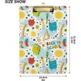 thumbnail image 3 of FMSHPON Cartoon Ruler Pencil Flower Clipboard Hardboard Wood Nursing Clip Board and Pull for Standard A4 Letter 13x9 inches, 3 of 7