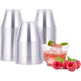 thumbnail image 1 of Paquete de 100 vasos desechables pequeños transparentes de 5 oz, vasos de plástico transparente, vasos de chupito de plástico desechables para fiestas, vasos de cóctel de plástico, vasos de boda, perf, 1 of 3
