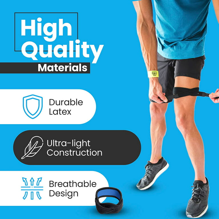 Crosstrap IT Band Strap (Small) 1 Pack, Iliotibial Pain Relief ITB Syndrome  Stabilizer Compression Support Brace Inflammation Hiking, Soccer,  Basketball, Running, Tennis, Leg Stress, & Pickleball 