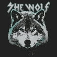 thumbnail image 2 of Junior's Lost Gods Wolf Portrait  Festival Muscle Graphic Tee Charcoal Large, 2 of 4