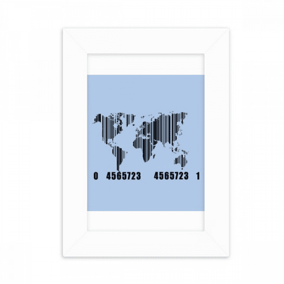 World Map Continent Ocean Desktop Photo Frame Picture Display Decoration Art Painting